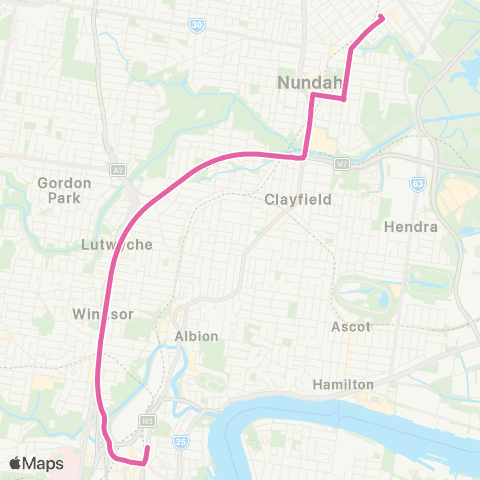 TransLink City - Northern Corridor (Express) map