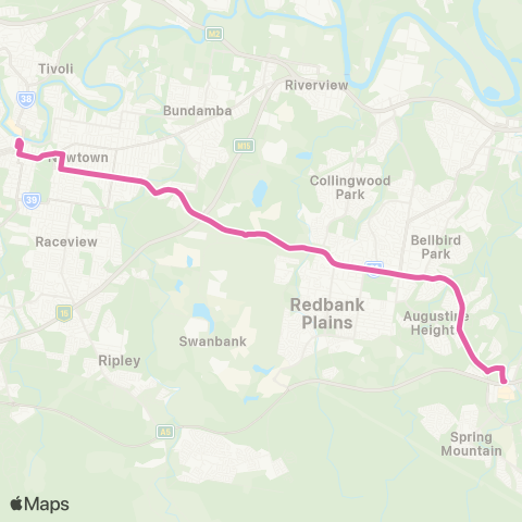 TransLink Springfield Central - Bell Street map