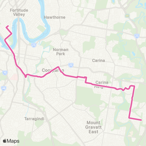 TransLink Carindale Heights - City Rocket map