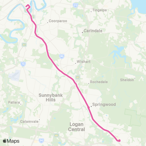 TransLink Brisbane City - Loganholme map