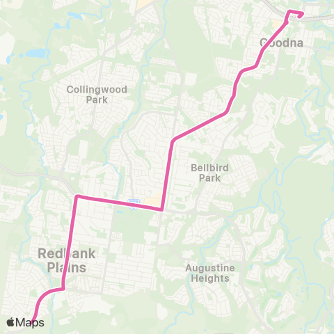 TransLink Goodna - Eden's Crossing map