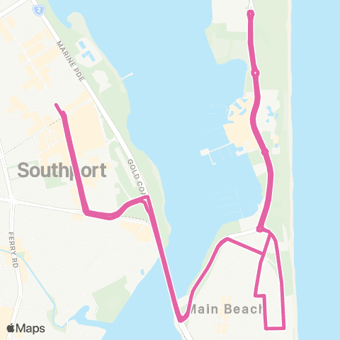 TransLink GC500 Event Shuttle map