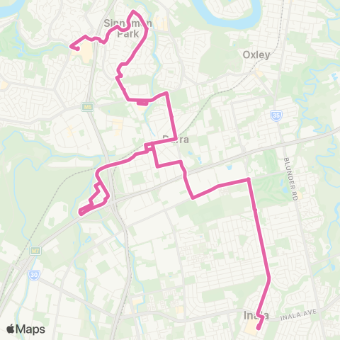 TransLink Centenary - Inala Plaza map