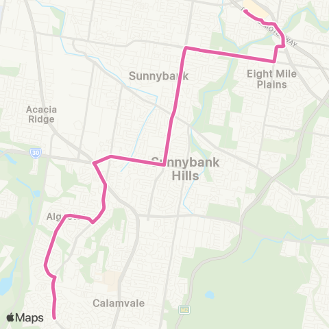 TransLink Parkinson / Algester - Garden City map