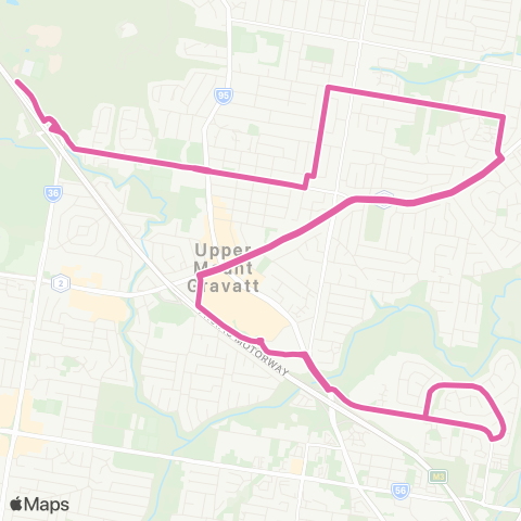 TransLink Wishart Outlook - Griffith Univ busway map