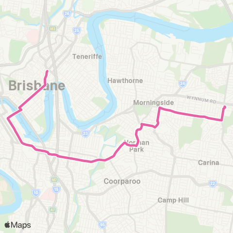 TransLink Cannon Hill - City Express map