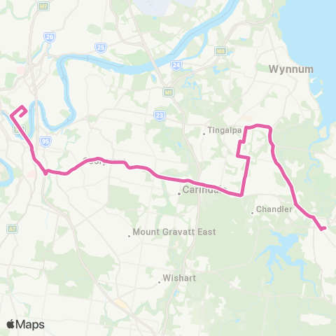 TransLink Capalaba - Brisbane City map