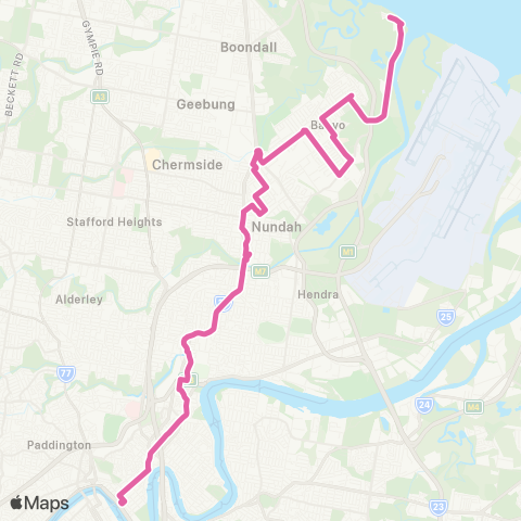 TransLink Nudgee / Toombul - City map