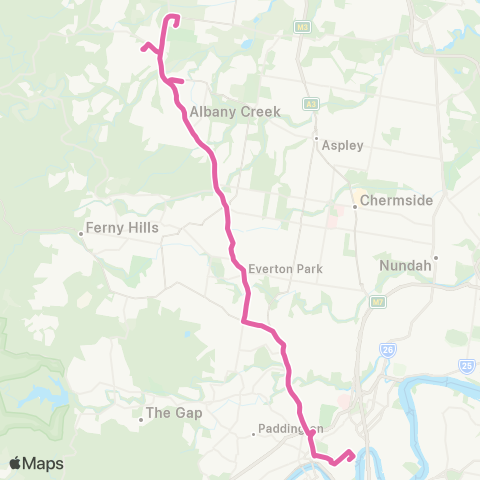 TransLink Brendale - City Express map