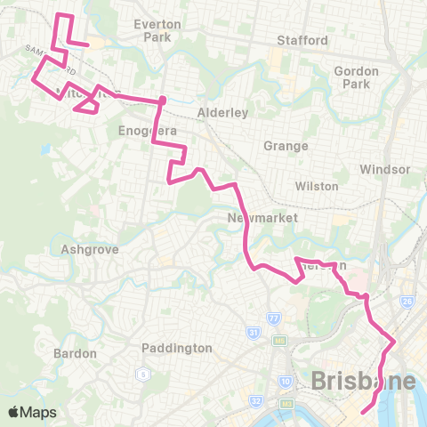 TransLink Mitchelton - City map
