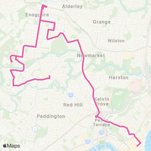 TransLink Ashgrove - City map