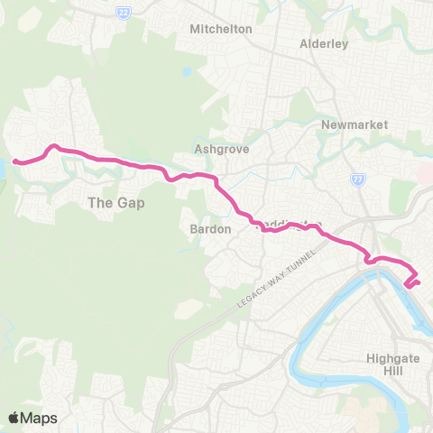 TransLink The Gap - City Express map