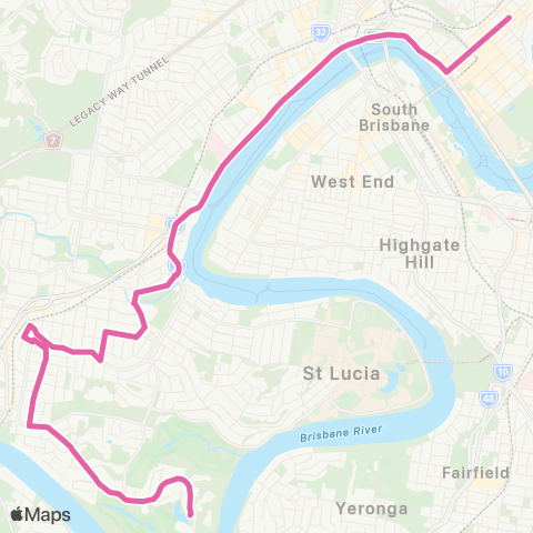 TransLink Long Pocket - City map