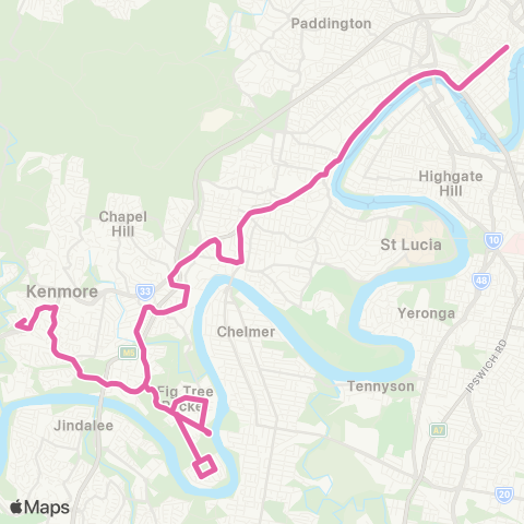 TransLink Fig Tree Pocket - City map