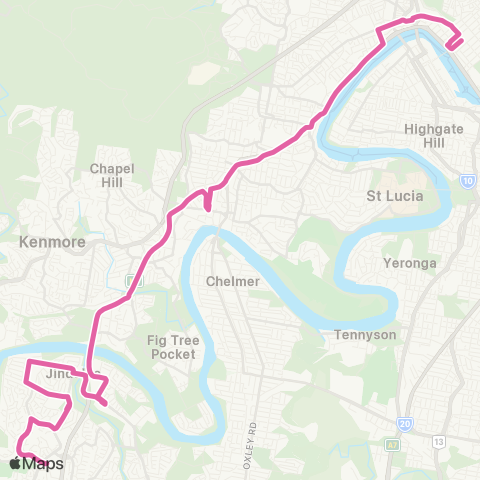 TransLink Mt Ommaney - City Express map