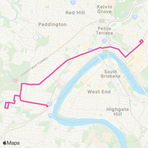 TransLink Toowong - City map