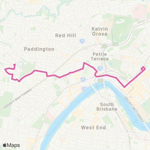 TransLink Rainworth - City map