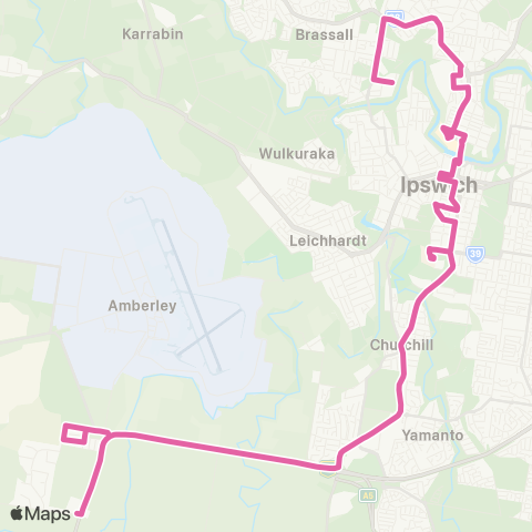 TransLink Brassall - Yamanto & Willowbank map