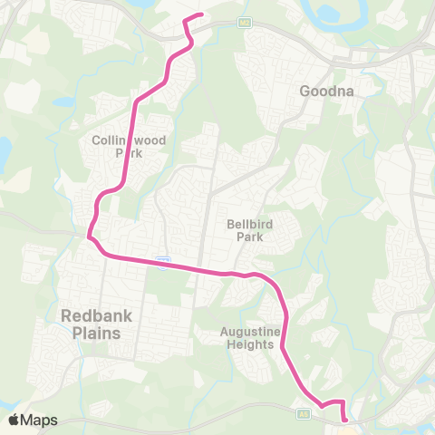 TransLink Redbank - Springfield Central station map