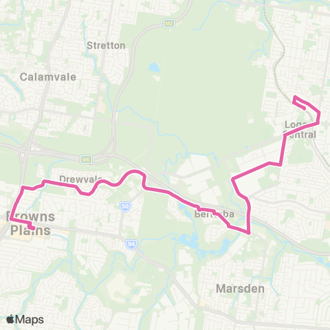 TransLink Browns Plains - Woodridge map