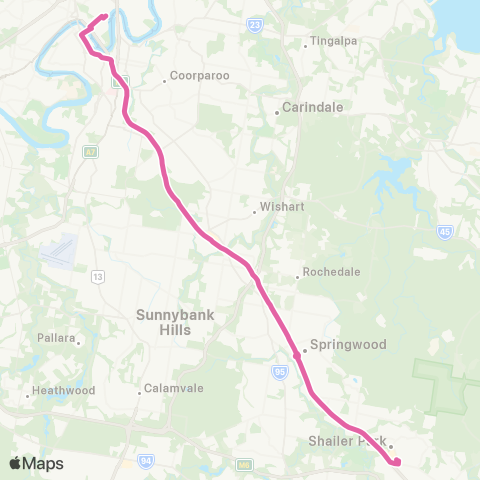 TransLink Brisbane City - Loganholme map