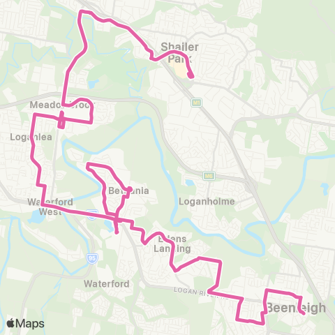 TransLink Loganholme - Beenleigh map
