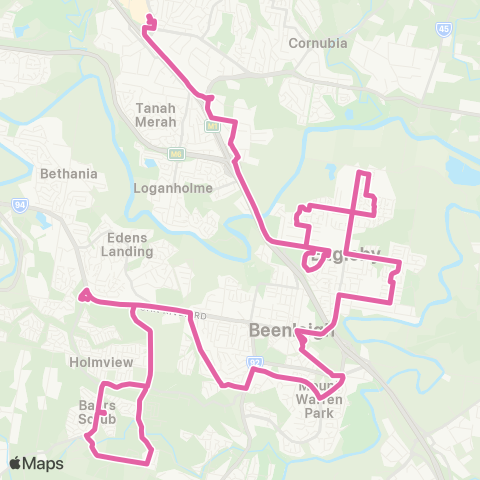 TransLink Holmview Central - Loganholme map