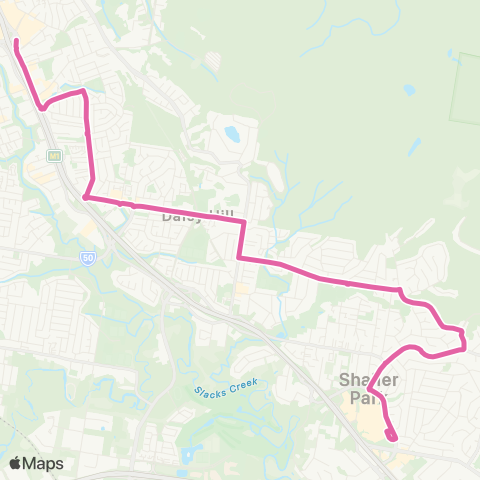 TransLink Springwood - Loganholme map
