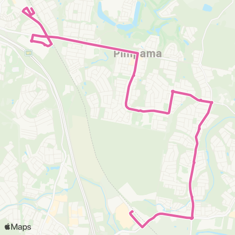 TransLink Coomera - Pimpama via Coomera Rivers map