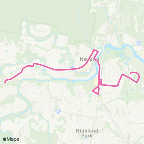TransLink Nerang West - Nerang map