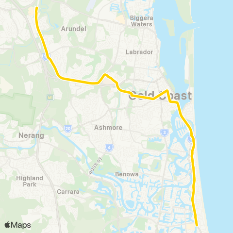 TransLink GC Light Rail map