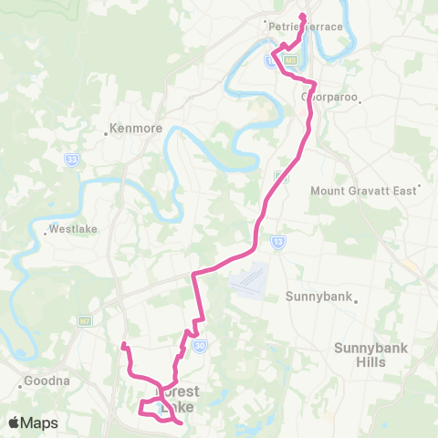 TransLink Valley - Forest Lake map