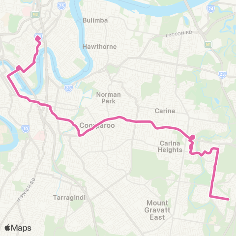 TransLink Valley - Carindale Heights map