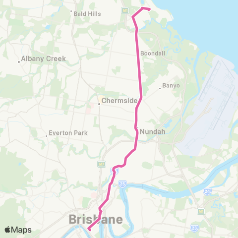 TransLink City - Sandgate map