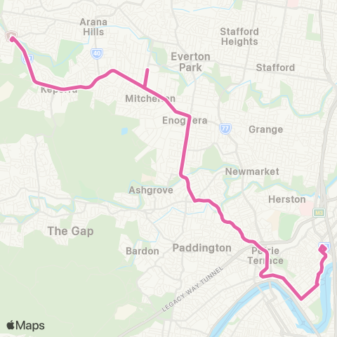 TransLink Valley - Ferny Grove map