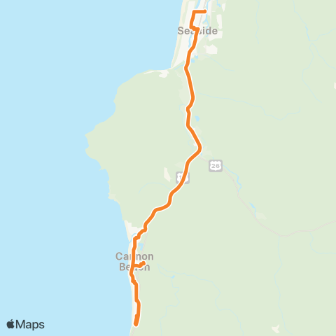 SETD Cannon Beach - Seaside map