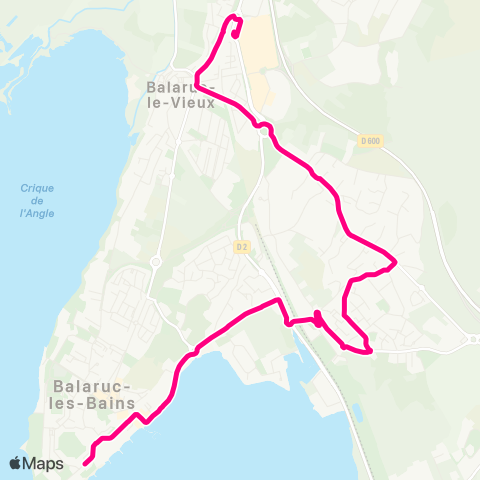 Sète Agglopôle Mobilité Ligne 14 map