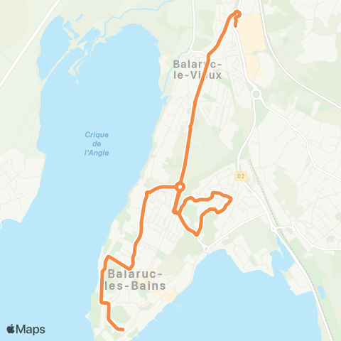 Sète Agglopôle Mobilité Ligne 15 map