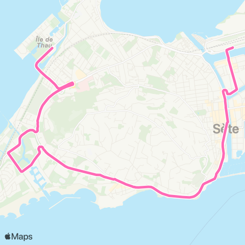 Sète Agglopôle Mobilité Ligne 3 map
