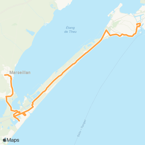 Sète Agglopôle Mobilité Passage le Dauphin-Victor Hugo map