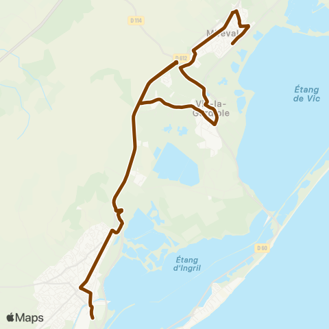 Sète Agglopôle Mobilité Ligne 17 map