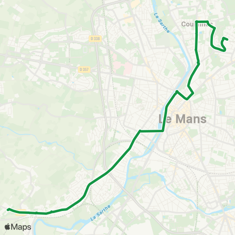 SETRAM St-Georges / St-Joseph – Bellevue-Hauts de C. map