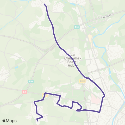 SETRAM Four à Chanvre - Rouillon map