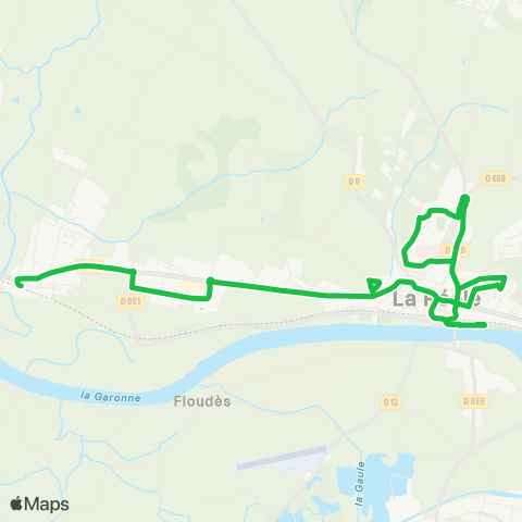 Sud Gironde Mobilités Ligne C map
