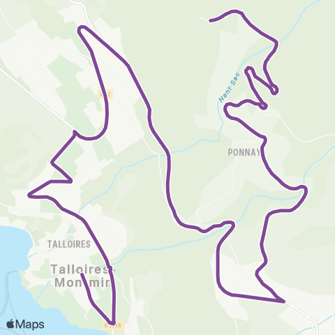 Sibra Talloires / Planfait map