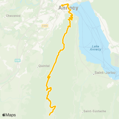 Sibra Gare Annecy / les Alpages map