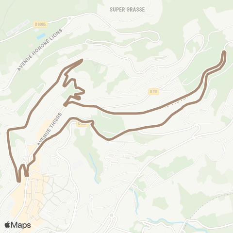 Sillages Square du 11 Novembre - Jardins de Grasse - Square du 11 Novembre map