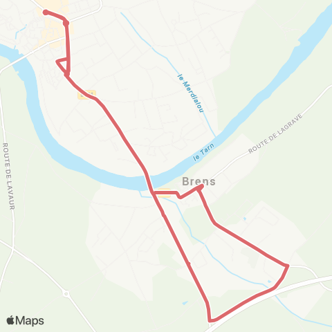 Sillonne - Gaillac Brens map