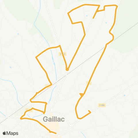 Sillonne - Gaillac Clergous - Camus map