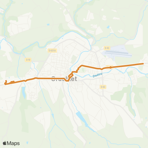 Sillonne - Graulhet La Molière / Ventenaye - La Bousquetarié map